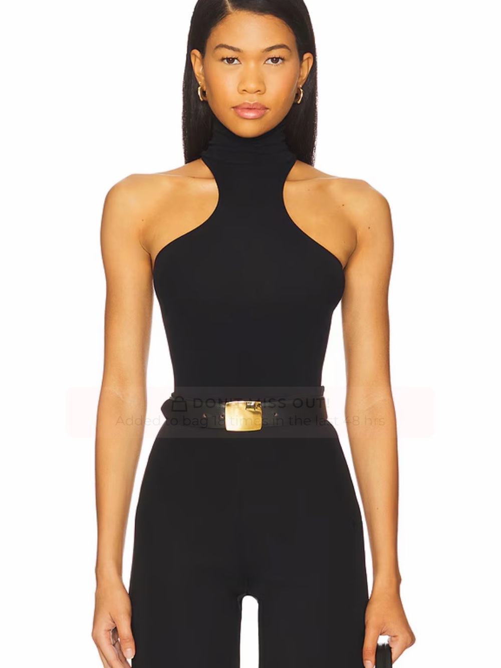 Commando Black High-Neck Cutout Bodysuit